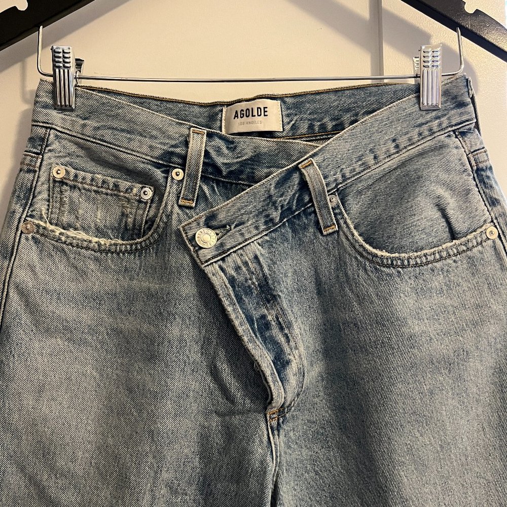 NWOT AGOLDE Criss Cross Upsized Jean Size 27